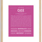 Case | Name Art Print