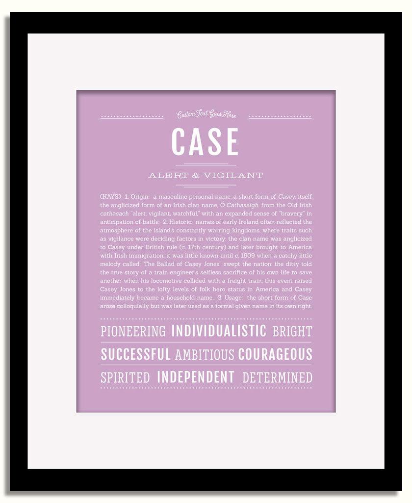 Frame Options | Lilac | Black Frame, Matted