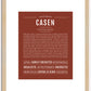 Casen | Name Art Print