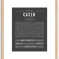 Casen | Name Art Print