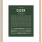 Casen | Name Art Print