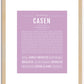 Casen | Name Art Print