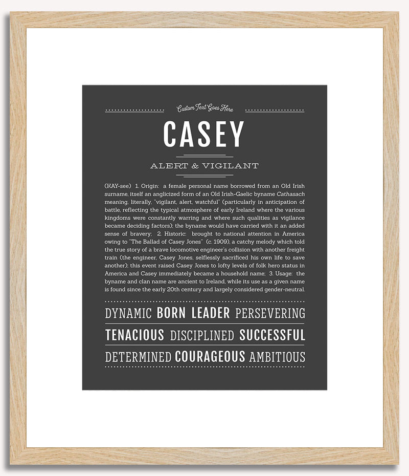 Casey (female) | Name Art Print