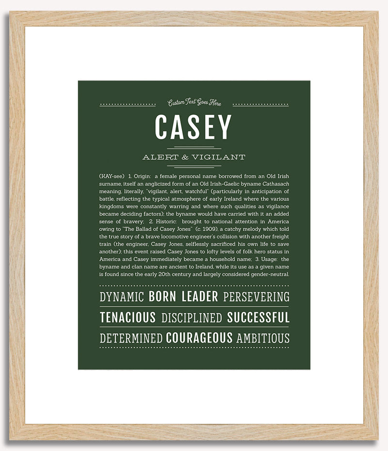 Casey (female) | Name Art Print