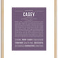 Casey (female) | Name Art Print