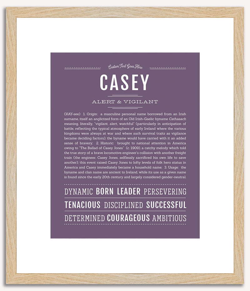 Casey (female) | Name Art Print