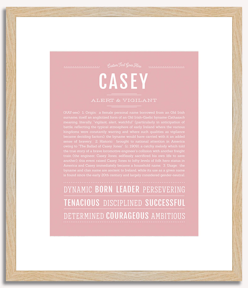 Casey (female) | Name Art Print