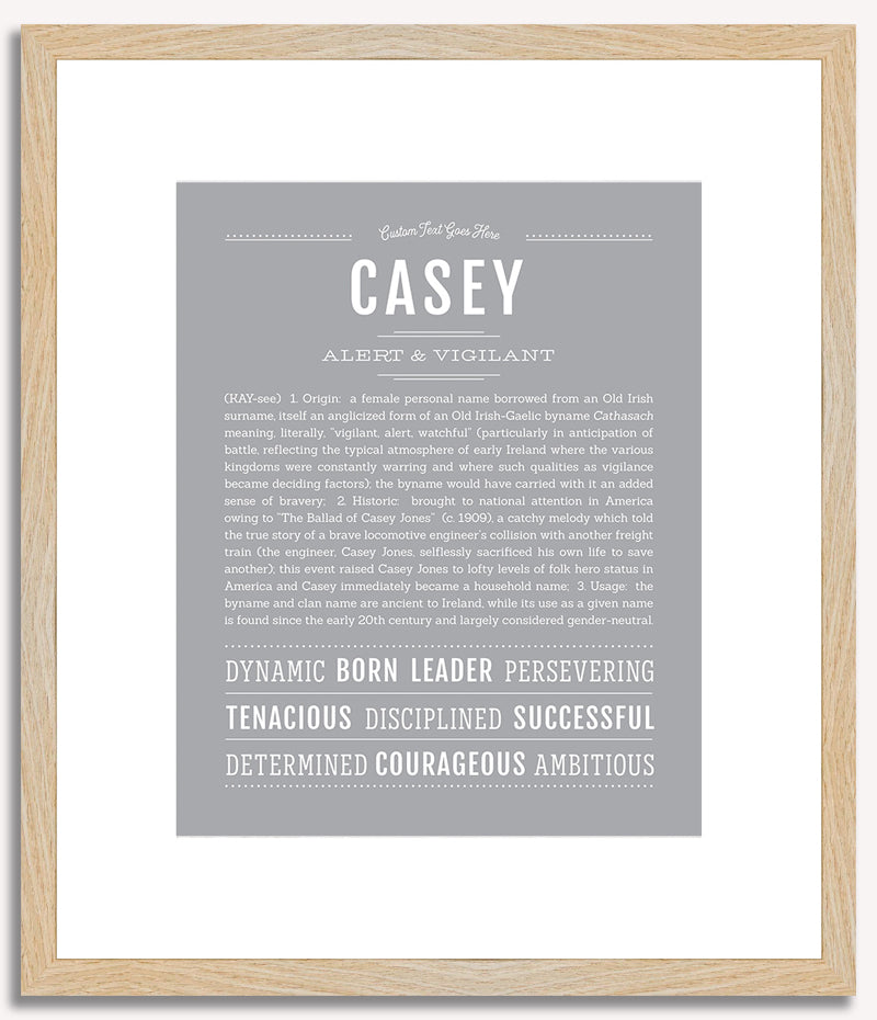 Casey (female) | Name Art Print