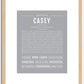 Casey (male) | Name Art Print