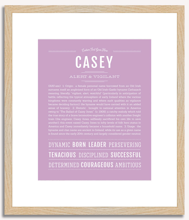 Casey (female) | Name Art Print