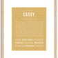 Casey (male) | Name Art Print