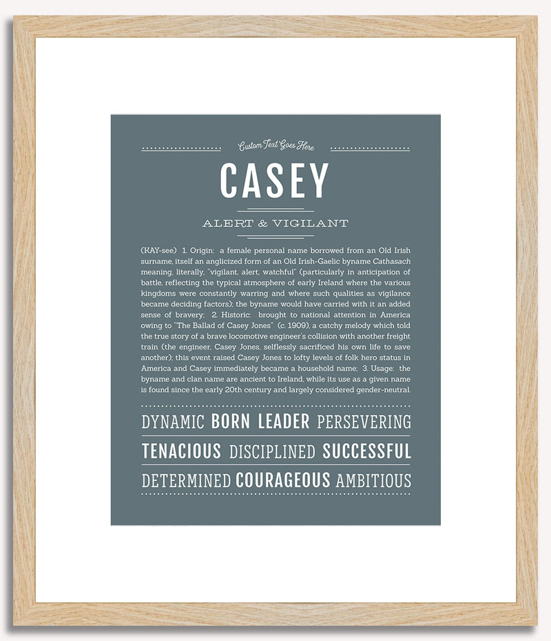 Casey (female) | Name Art Print