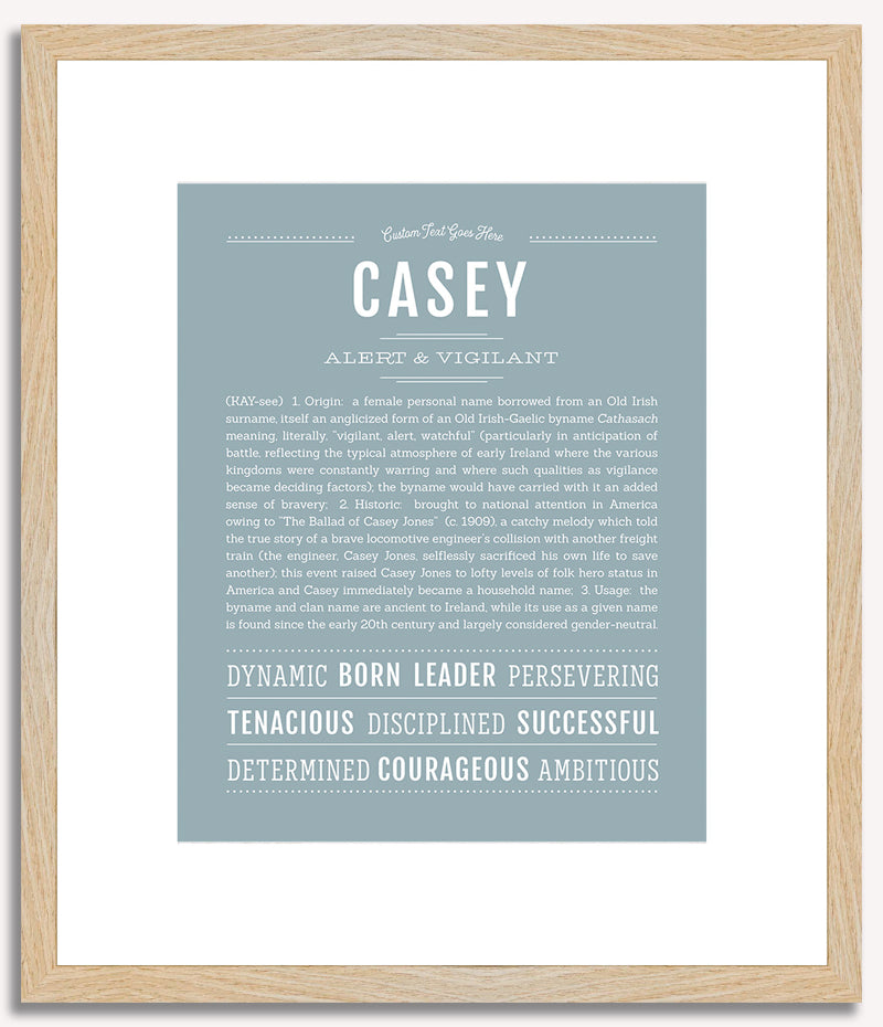 Casey (female) | Name Art Print