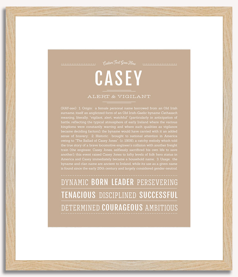 Casey (female) | Name Art Print