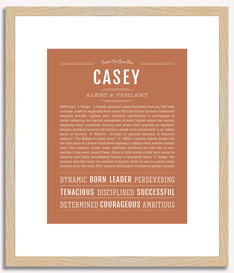 Casey (female) | Name Art Print