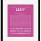 Frame Options | Dark Pink | Black Frame, Matted