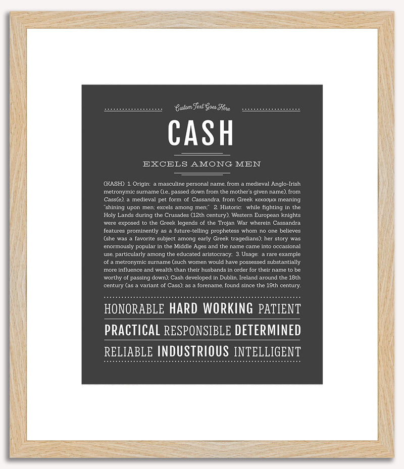 Cash | Name Art Print