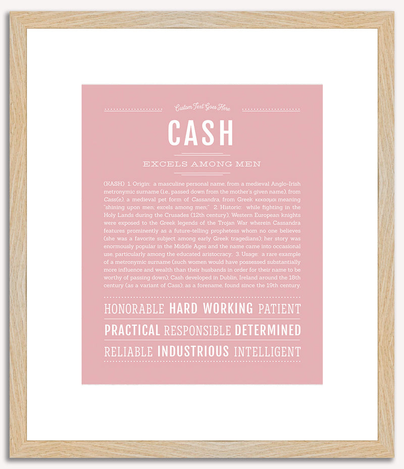 Cash | Name Art Print