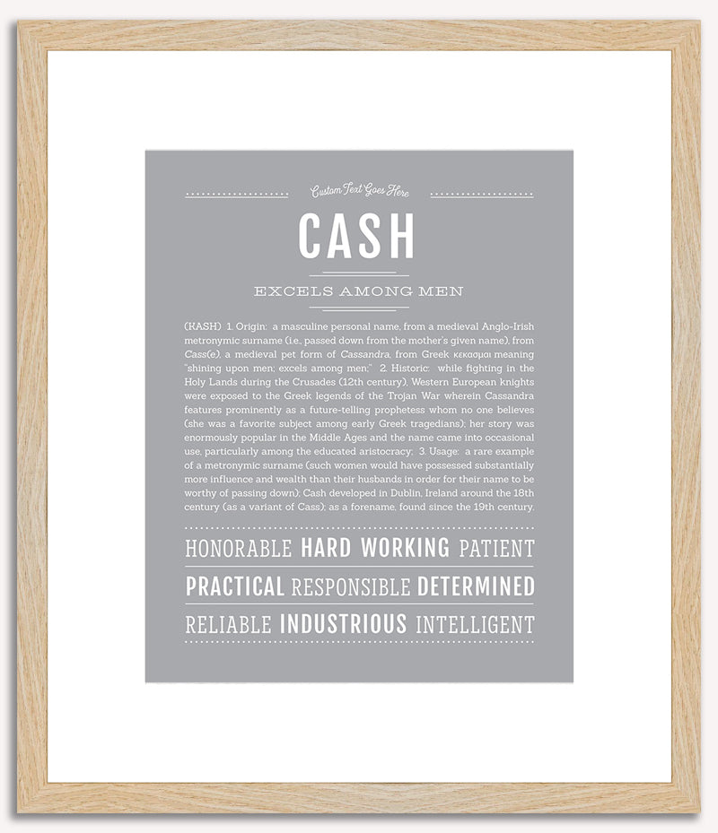 Cash | Name Art Print