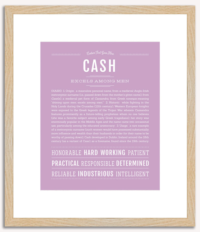 Cash | Name Art Print