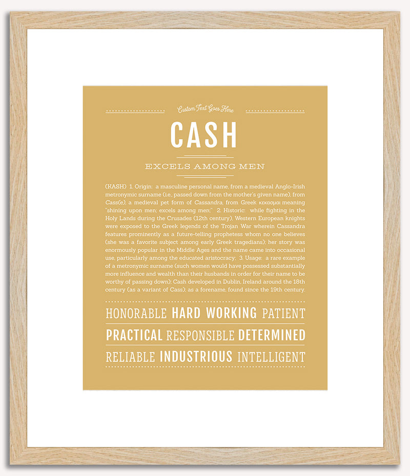 Cash | Name Art Print