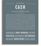 Cash | Name Art Print – Name Stories