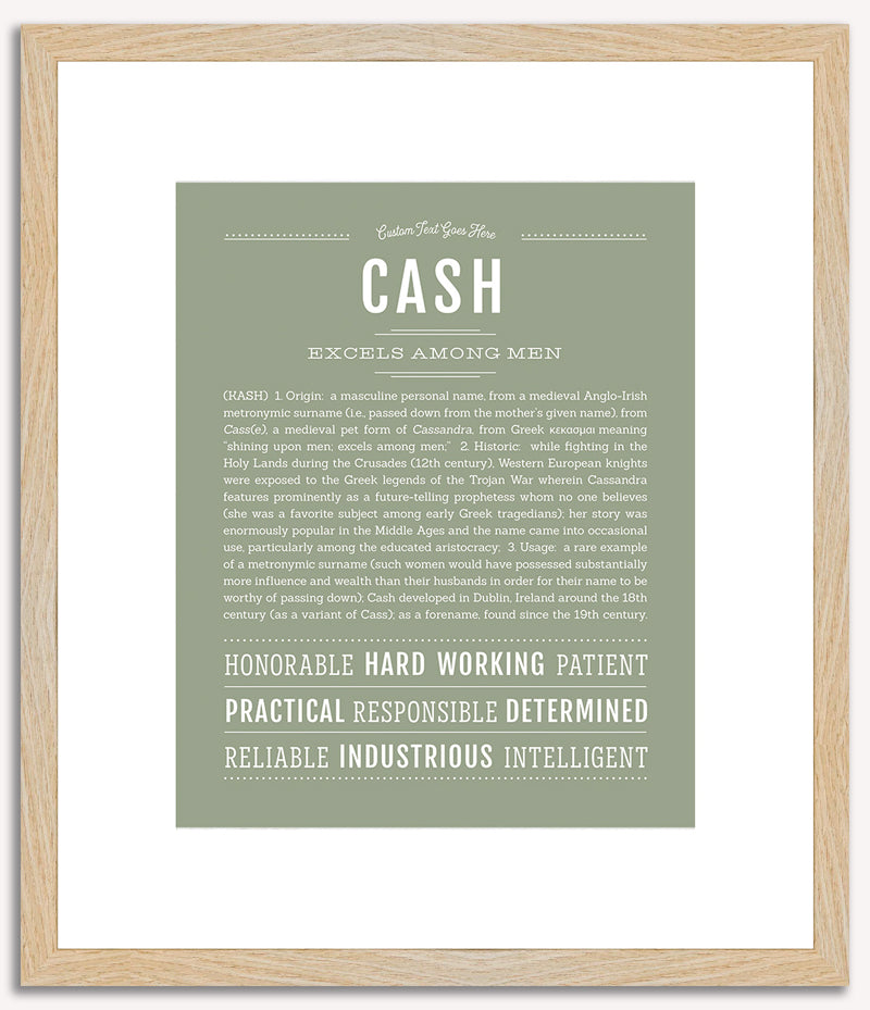 Cash | Name Art Print