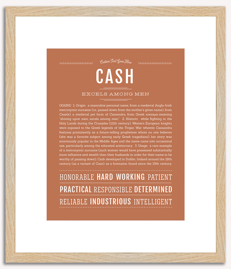 Cash | Name Art Print