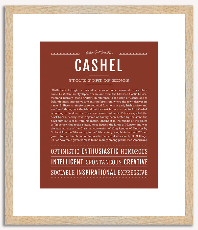 Cashel | Name Art Print