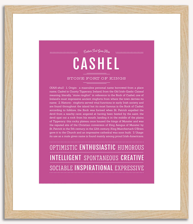 Cashel | Name Art Print