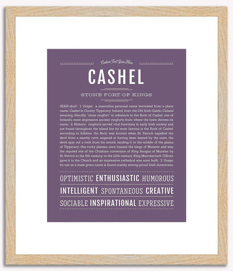 Cashel | Name Art Print