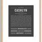 Cashlyn | Name Art Print