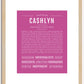 Cashlyn | Name Art Print