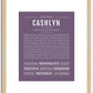 Cashlyn | Name Art Print