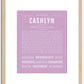 Cashlyn | Name Art Print