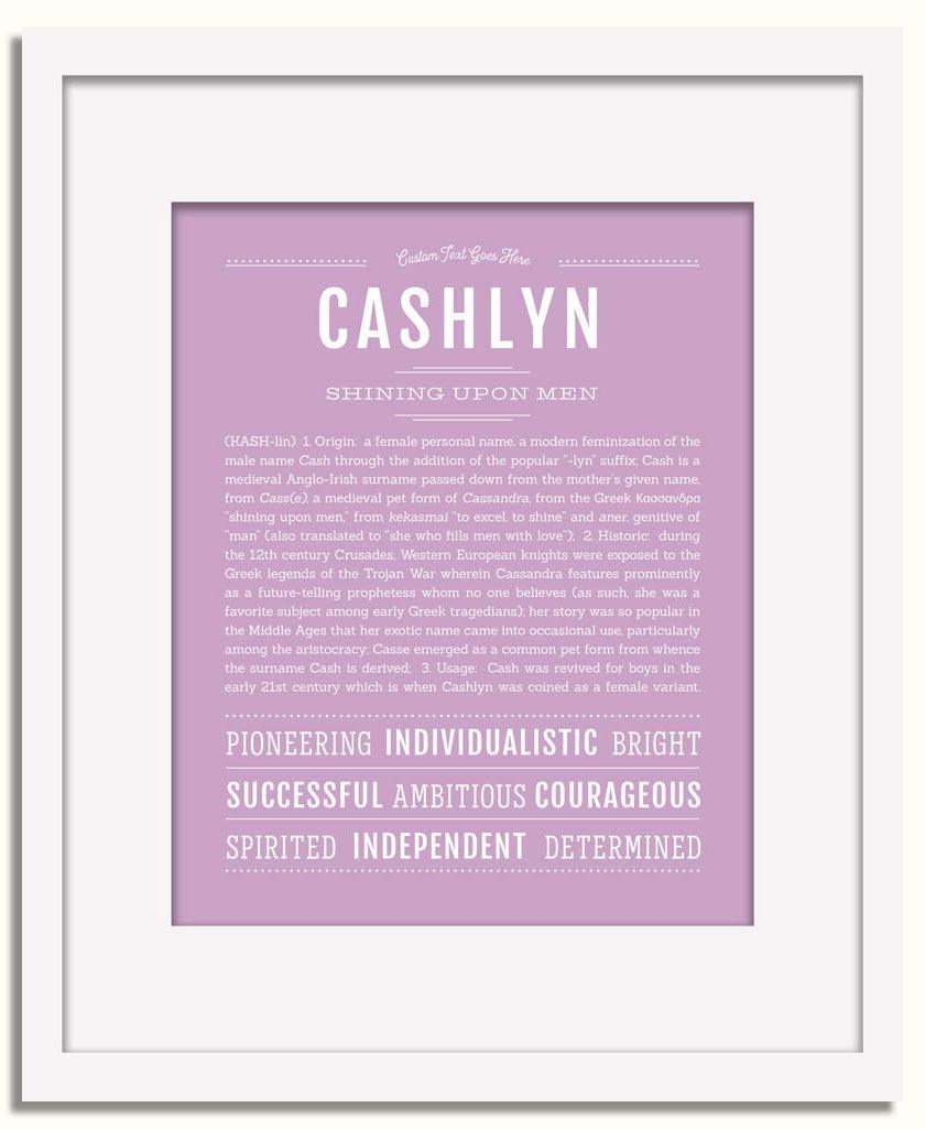 Frame Options | Lilac | White Frame, Matted