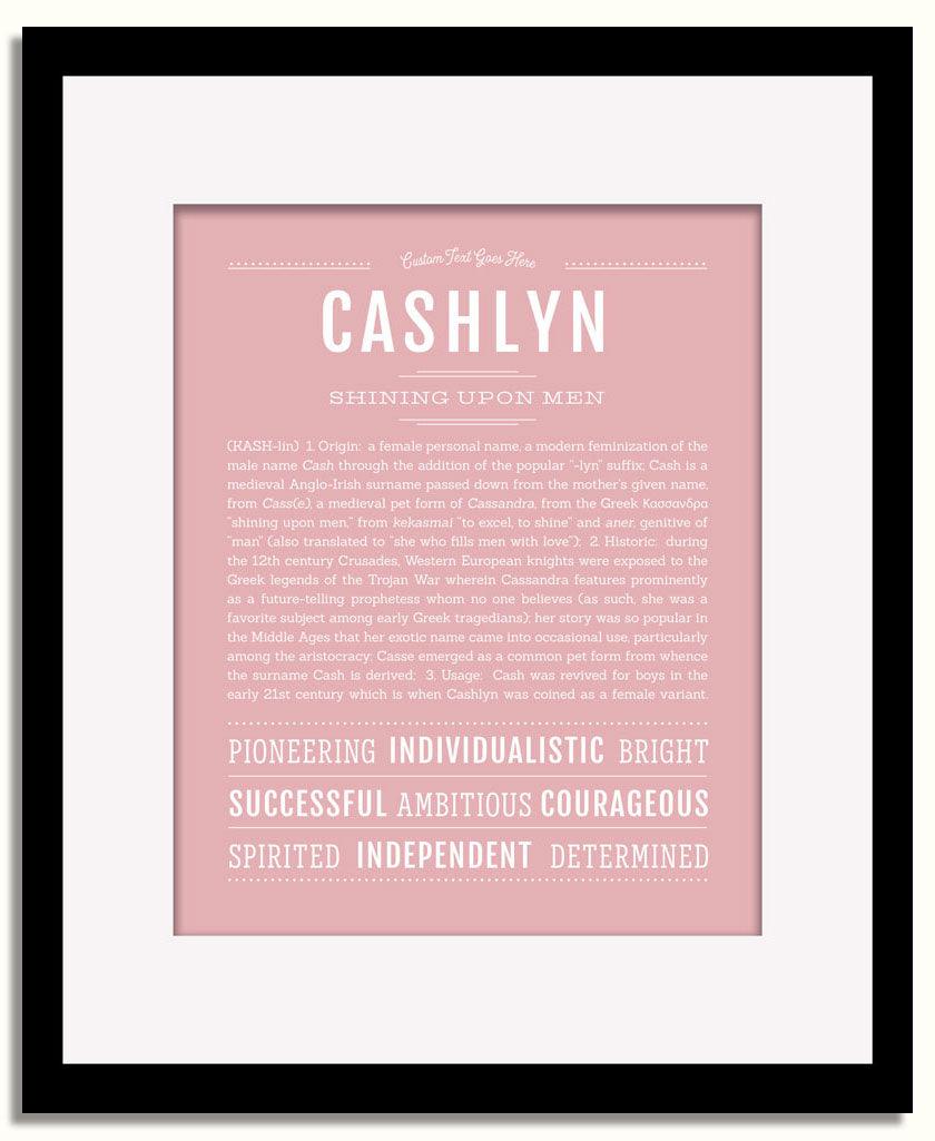 Frame Options | Dusty Rose | Black Frame, Matted