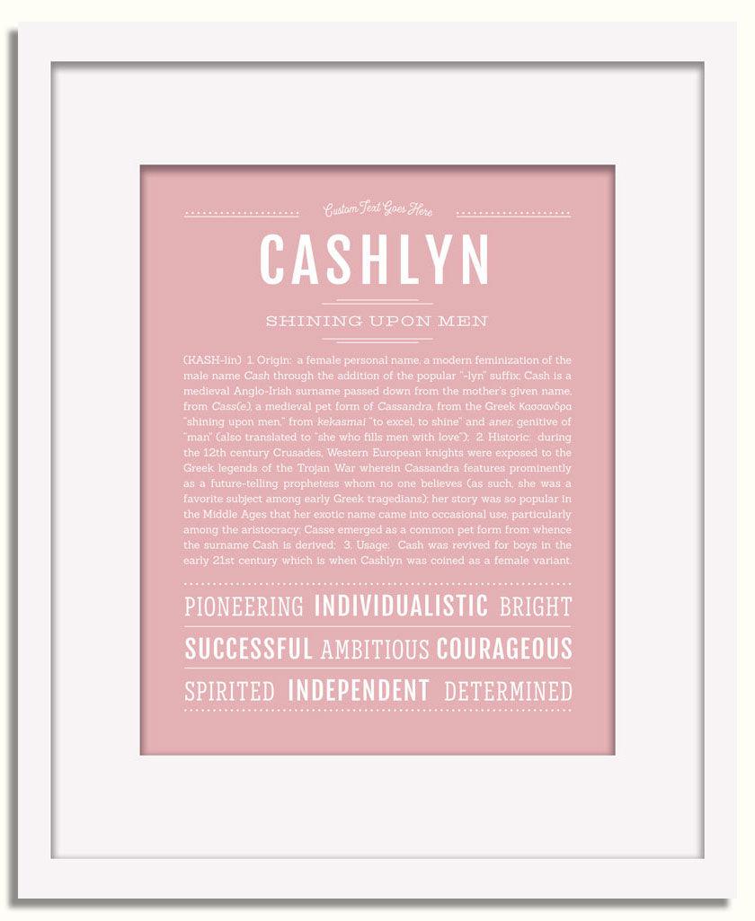 Frame Options | Dusty Rose | White Frame, Matted