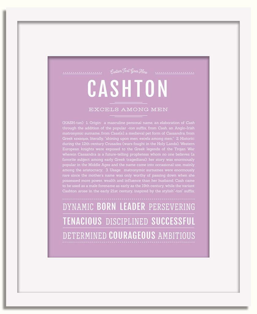 Frame Options | Lilac | White Frame, Matted