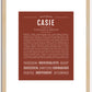 Casie | Name Art Print