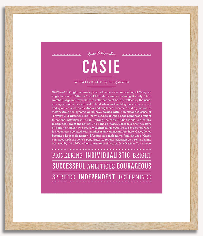 Casie | Name Art Print