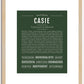 Casie | Name Art Print