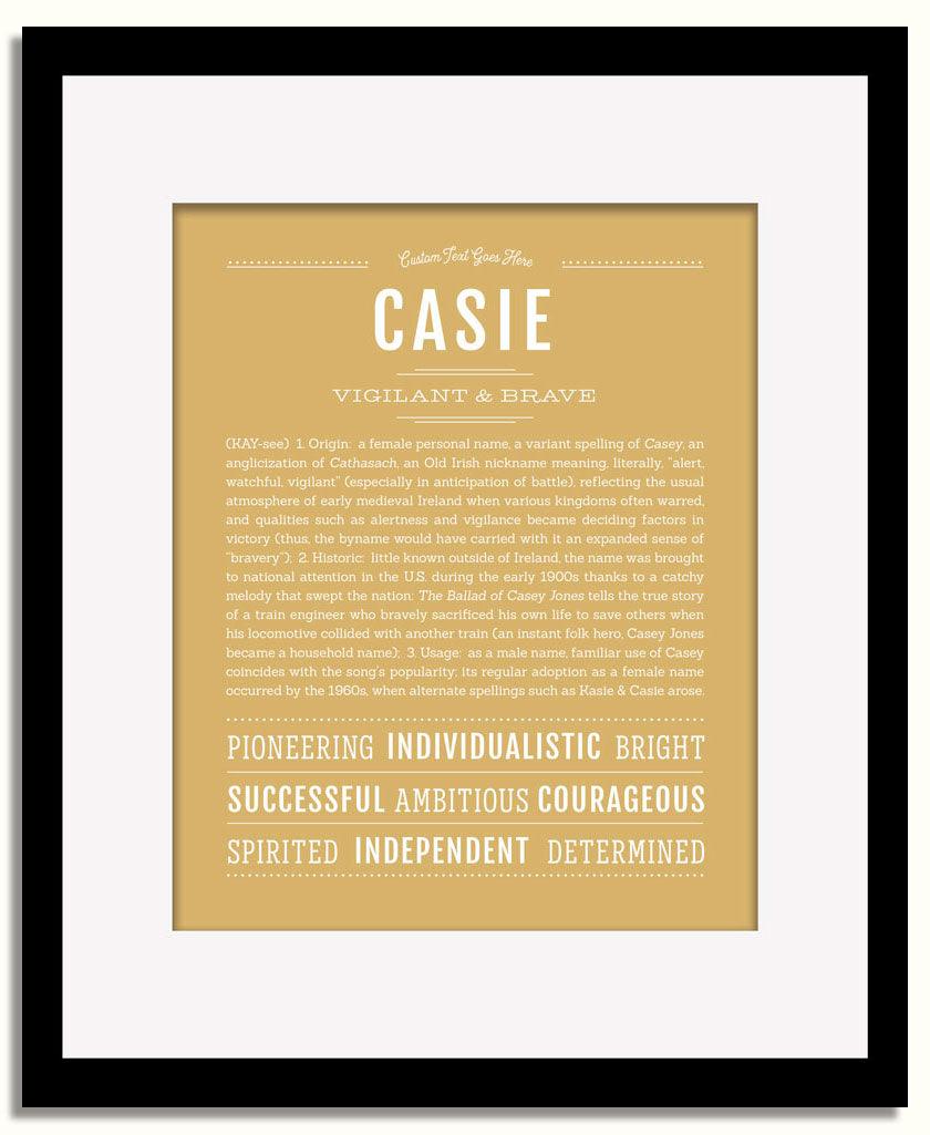 Frame Options | Matte Gold | Black Frame, Matted