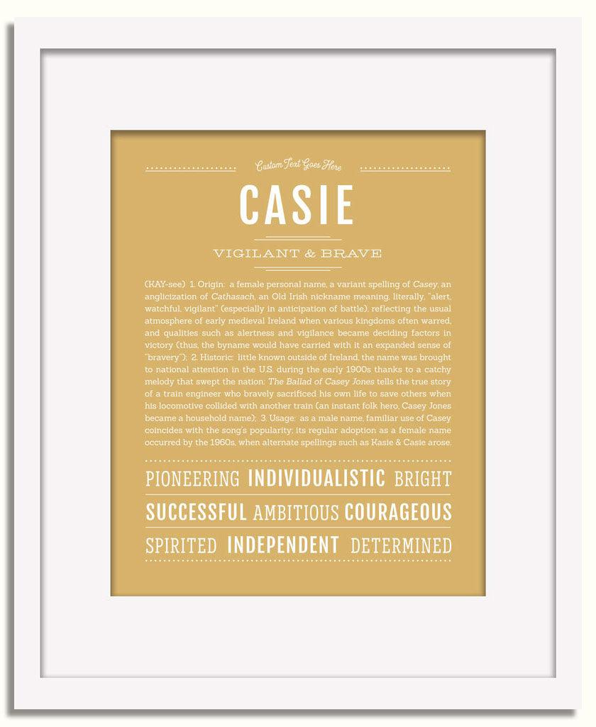 Frame Options | Matte Gold | White Frame, Matted