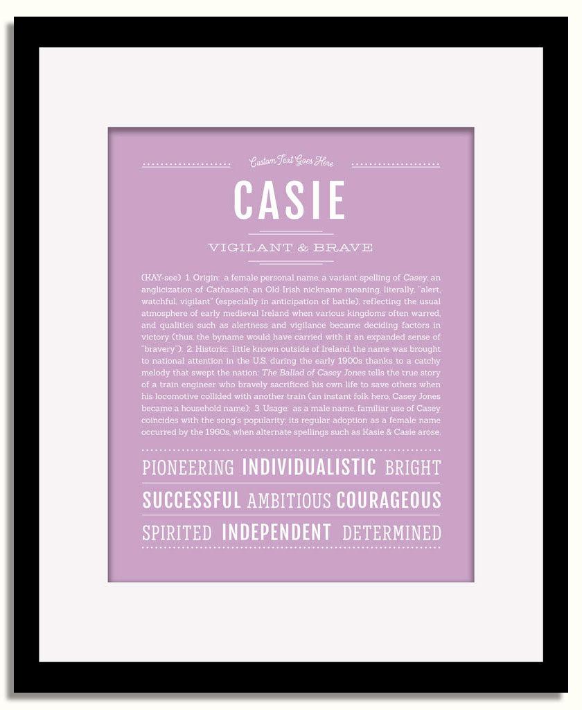 Frame Options | Lilac | Black Frame, Matted