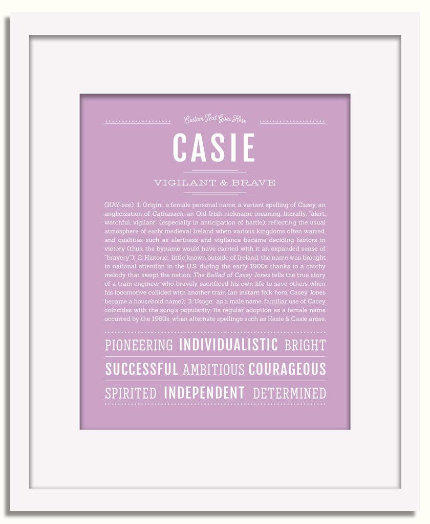 Frame Options | Lilac | White Frame, Matted