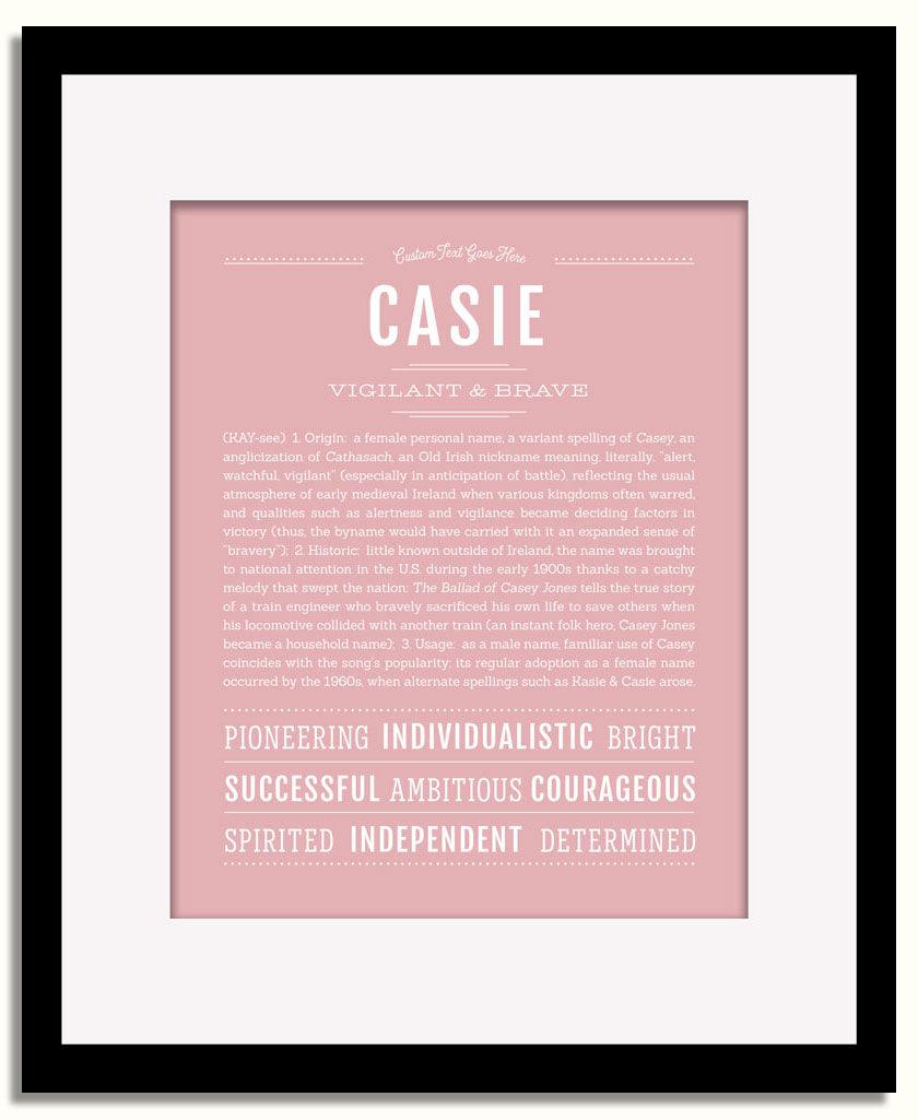 Frame Options | Dusty Rose | Black Frame, Matted