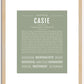 Casie | Name Art Print