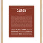 Cason | Name Art Print