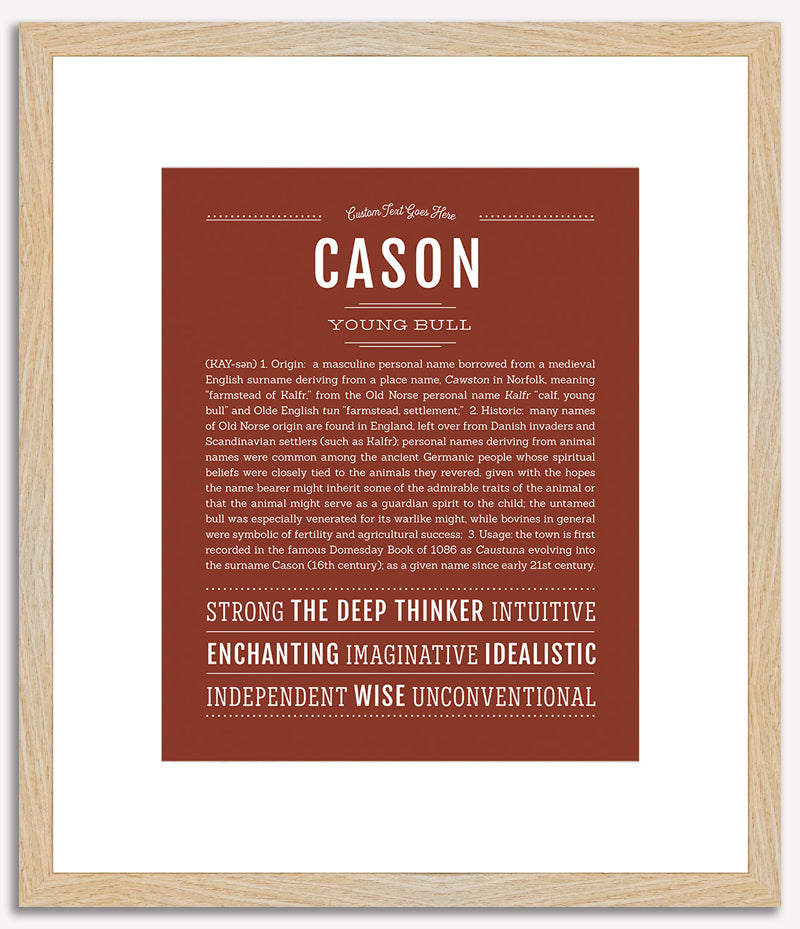 Cason | Name Art Print